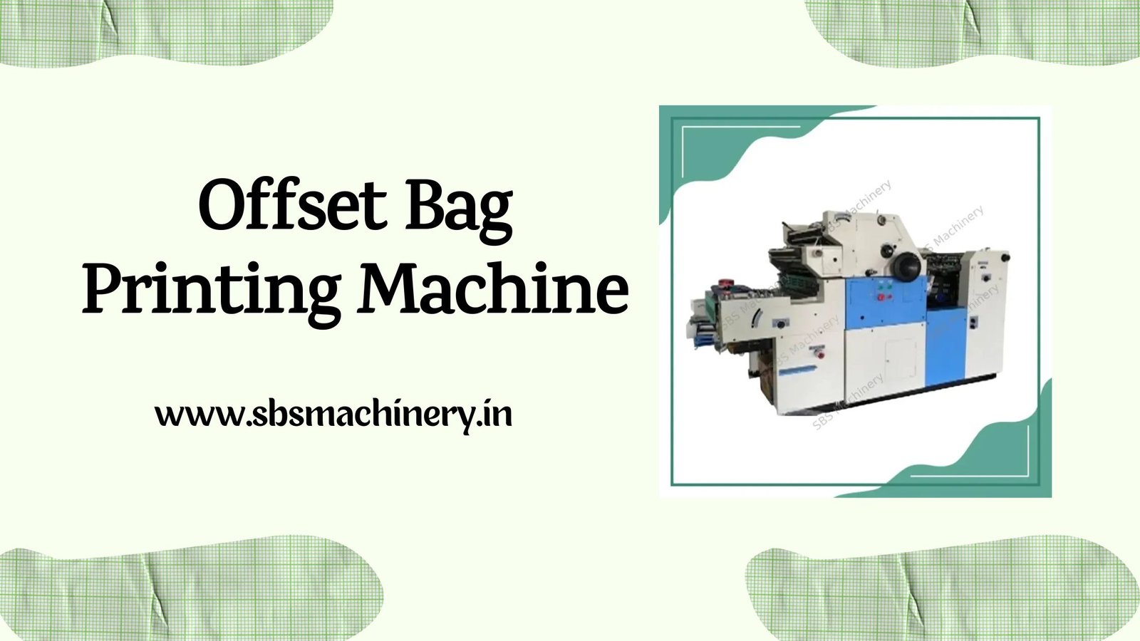 offset bag printing machine manufacturer in Delhi NCR