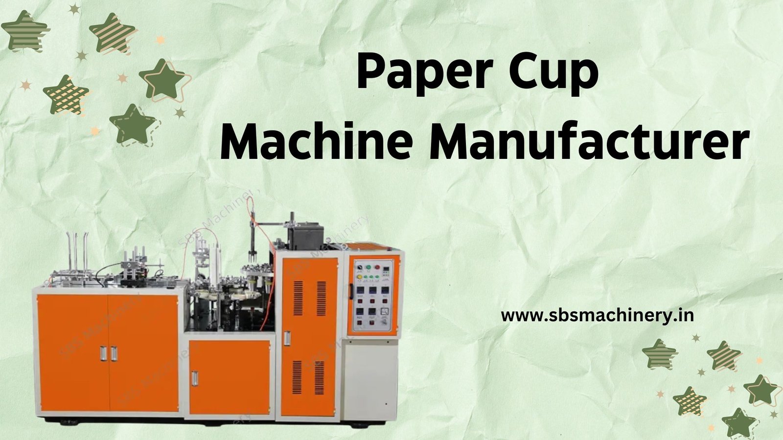 Paper Cup Making Machine Manufacturer