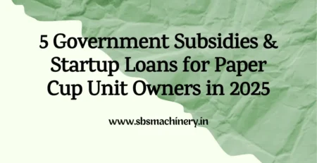 Paper Cup Making Machine Manufacturer